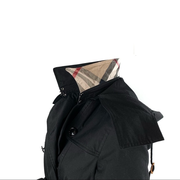 AUTHENTIC Burberry Detachable Hood Trench Coat Petite Adult - Picture 4 of 8